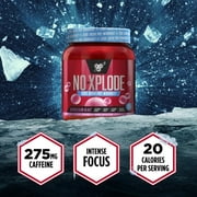 BSN N.O.-XPLODE Cool Rush Pre Workout Powder, Preworkout Energy Supplement for Men and Women with Creatine and Beta-Alanine, New Flavor: Bubblegum Blast, 30 Servings