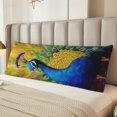 thumbnail image 4 of KLL Ultra Soft Microfiber Body Pillow Cover/Pillowcases 20"x54" with Hidden Zipper Closure-Peacocks, 4 of 5
