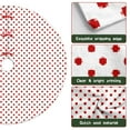 thumbnail image 6 of 30 Inch Christmas Tree Skirt – Velvet Plush Tree Mat, Soft Thickened Polyester with Red Ties, Single-Sided Printing, Available in 30in/36in/48in, Perfect for Holiday Xmas Tree Decoration, 6 of 7