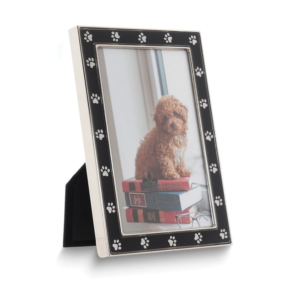 Black Paw Print 4x6 Photo Frame