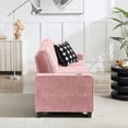 thumbnail image 2 of S-HOME 83.86" 3-Seater Corduroy Sofa in Modern Design Perfect for Living Room Bedroom Office，Pink, 2 of 12