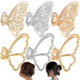 thumbnail image 1 of Pinzas para el pelo La Jolie Jasmin Butterfly de metal, 6 paquetes, 1 of 7