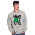 thumbnail image 5 of Beard Mode On Bluto Funny Bearded Men's Crewneck Sweatshirt Brisco Brands S, 5 of 6