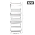 thumbnail image 2 of LABSERRON Rustproof Taco Display Racks 2Pcs 1Set Silver Color Stable Holding for Tacos and, 2 of 8