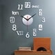 thumbnail image 4 of Reloj de pared DIY - Decoración de espejo 3D, reloj adhesivo de pared, decoración del hogar, color negro, 4 of 8