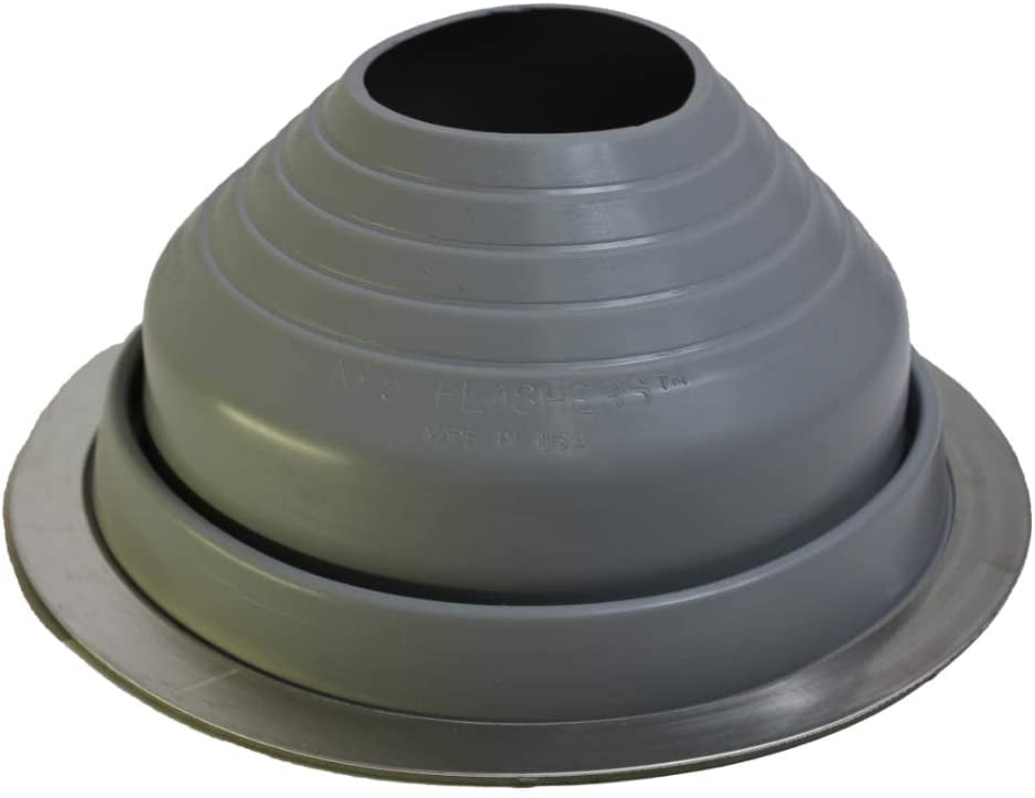 Flashers 5 Grey EPDM Flexible Roof Jack Pipe Boot Metal Roofing Pipe