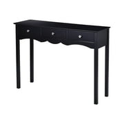Console Table with Storage Drawers - 1 - 43.37 - Elevate your space with stylish storage solutions