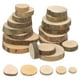 thumbnail image 1 of 100 piezas rebanadas de madera con corteza natural pino redondeado de madera rústica rodajas de madera para centros de mesa (1,5- 3 cm), 1 of 6