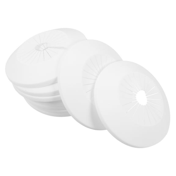 LABELEPH 10Pcs Easy Removal Galvanized Steel Pipe Cover Plate for 3.9X3.9X0.8in