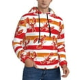 thumbnail image 2 of Haiem Red Lobster Patterned Men's Hoodie with Kangaroo Pocket - Ideal Pullover Sweatshirt for Daily Wear, Travel, and Home-XX-Large, 2 of 7