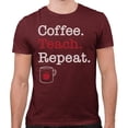 thumbnail image 2 of Coffee Teach Repeat Shirt Unisex X-Large Maroon, 2 of 5