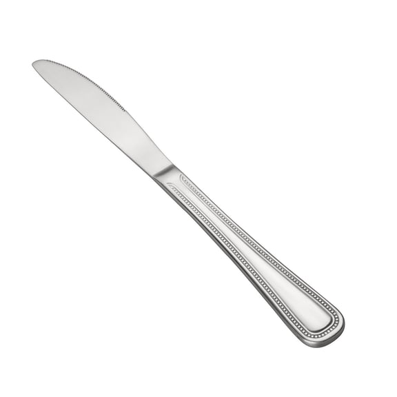 CAC China 3008-08 Black Pearl Dinner Knife, 18/0 Stainless Steel Heavy Weight, 8 3/4" | 12/Pack