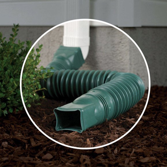 Downspout Extension Amerimax Flex-A-Spout, vinilo verde de 55 cm
