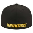 thumbnail image 4 of Men's New Era Black Iowa Hawkeyes 59FIFTY Fitted Hat, 4 of 6