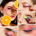 thumbnail image 5 of Docolor Eyeshadow Brush Set 15Pcs Neon Green Eyeshadow Blending Eyebrow Eyelash Eye Liners with Case, 5 of 11