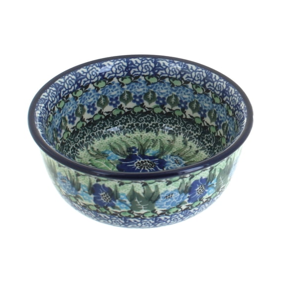 Blue Rose Polish Pottery Sapphire Fields Small Bowl