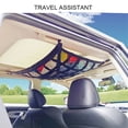 thumbnail image 4 of Xingzhi Polyester Car Ceiling Roof Cargo Net Rectangular Replacement  for Zipper Heavy Duty Snack Travel Storage Mesh Organizer 80x55cm, 4 of 6