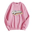 thumbnail image 1 of PENGXIANG T-Shirts Graphiques Décontractés à Manches Longues pour Femmes, Col Rond, Sweatshirts, Pull-Over, Hauts pour Femmes, 1 of 2