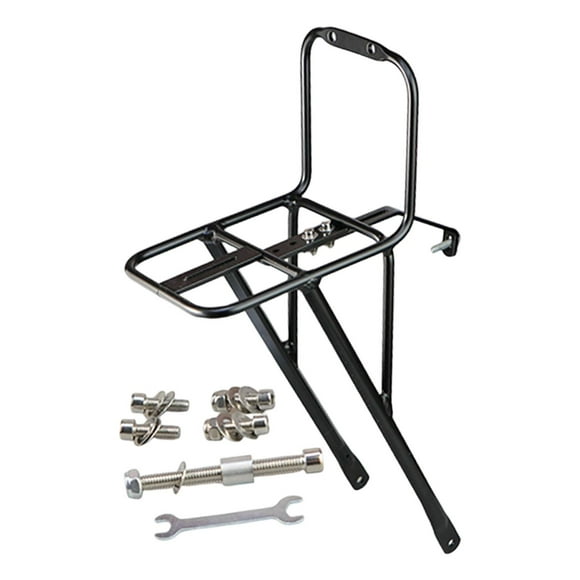 Portaequipajes delantero para bicicleta, de aleación de aluminio, ligero y resistente, plegable, para ciclismo de montaña y de larga distancia.