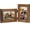 Brown, variant on Horizontal 4X6 Picture Frames Double Hinged Wood Folding Photo Frames with Real Glass Front Fit for Desktop or Tabletop, Teal Blue XLAN-H64X2
