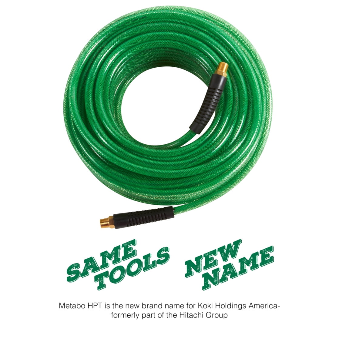 Metabo HPT 1/4 Air Hose, 100 Ft Compressor Hose, 19413QP