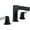Chrome / Matte Black, variant on Delta Zura Two Handle Widespread Bathroom Faucet, Stainless