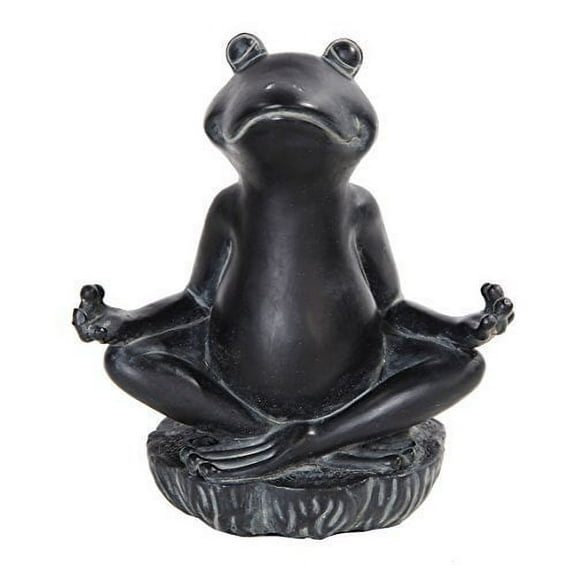 Zen Frog Meditating Statue Eastern Enlightenment Masterpiece by PTC