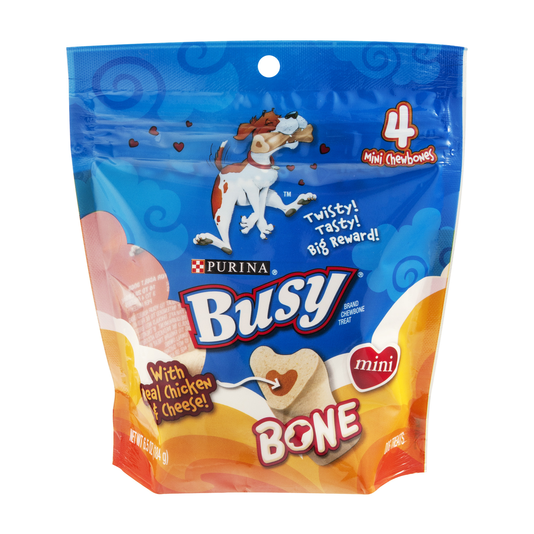Purina Busy Bone Dog Treats With Real Chicken & Cheese Mini 4Count