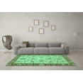 thumbnail image 3 of Ahgly Company Indoor Rectangle Abstract Turquoise Blue Modern Area Rugs, 6' x 9', 3 of 4