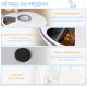 thumbnail image 5 of Dispensador automático de comida para perros y gatos - Pantalla LED, 6 compartimentos - Función de música integrada, ABS blanco roto, 5 of 5