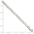 thumbnail image 4 of 925 Sterling Silver Fancy Textured Reversible Braided Bracelet, 4 of 4