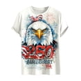thumbnail image 4 of vigerkar USA US Flag Patriotic 4th of July America T-Shirt (White, S), 4 of 4