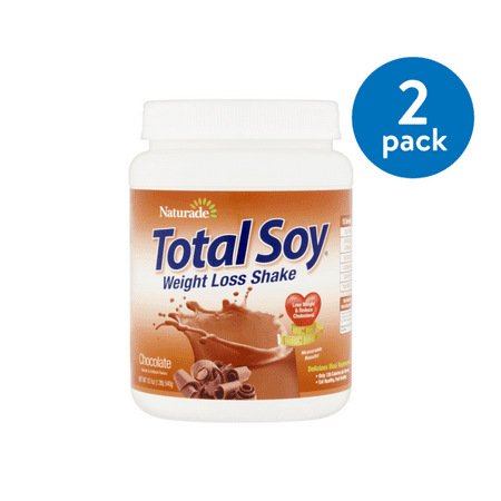 (2 Pack) Naturade Total Soy Chocolate Weight Loss Shake, 19.1