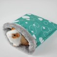 thumbnail image 2 of Plush Hamster Sleeping Bag Guinea Pig Pouch Bed Small Animal Sleep Sack Winter Warm Hideout Nest for Ferret Hedgehog Gerbil Rabbit Kitten (Random Color), 2 of 7