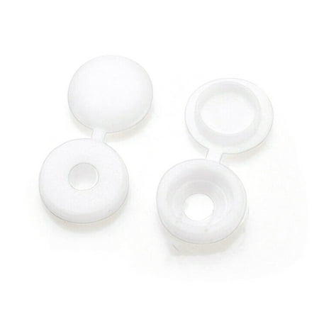 

Screw Cap for Wall Furniture Decorative Nuts Cover Fold Snap Protective Cap Hardware Screw Cover 200Pcs(White)