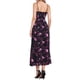 thumbnail image 3 of Vestido Maxi Elegante de Flores para Mujeres con Nudo en el Frente y Escote Corazón en Morado y Rosa, 3 of 5