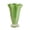 Green, variant on Minimalist Fluted Ceramic Vase for Flowers 9 Inch - Farmhouse Pedestal Base Flower Vase, Tall Decorative Vases for Home Decor, Living Room Dining Table Centerpiece, Wedding and Party