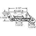 thumbnail image 7 of G.A.S Hardware Fleetwood Tandem Door Roller for Sliding Patio Door, Stainless Steel, 7 of 7