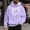 Purple, variant on Mens Sweatshirts Zip up Heart Graphic Hoodies for Men Extra Soft Long Sleeve Casual Pullover Tops Kangaroo Pocket
