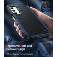 thumbnail image 3 of Compatible for Samsung A25-5G Case: A25 5G Phone Case with Screen Protector, Military-Grade Rugged Shockproof Protective Hard Cover Smartphone Phonecases Fundas for Galaxy 25 5G/ A24, Blue, 3 of 15
