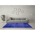 thumbnail image 3 of Ahgly Company Indoor Round Abstract Purple Modern Area Rugs, 5' Round, 3 of 4