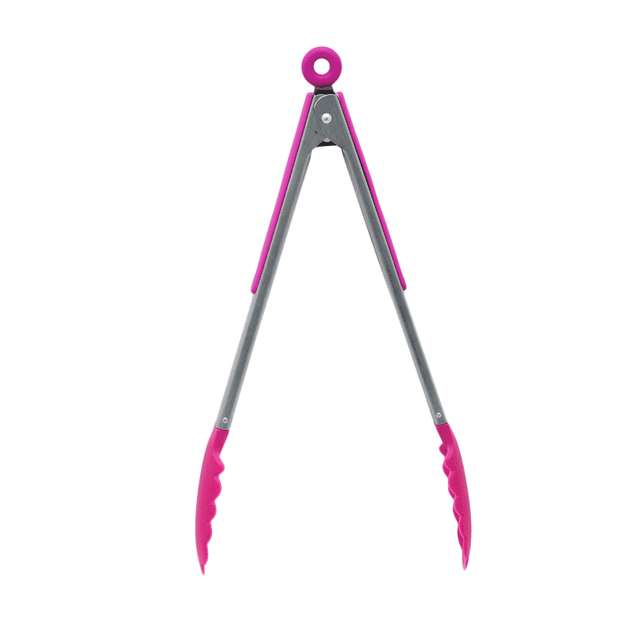 Pinza De Acero Inoxidable Vencort Con Nylon Color Rosa 12 pulgadas