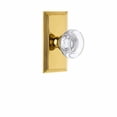 thumbnail image 2 of Grandeur Bordeaux Crystal Door Knob with Carre Plate, 2 of 6