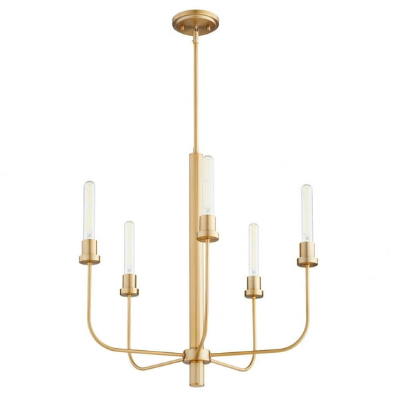 Quorum Lighting - Sheridan - 5 Light Chandelier In Soft Contemporary Style-25