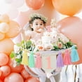 thumbnail image 5 of Janrevotw High Chair Banner For 1st Birthday Party Decorations For Boys And Girls, Featuring A Tassel Wreath Crown Hat, Cake Hat, And Baby Smash Cake Party Decorations. Tassel High Chair Banner Photo, 5 of 9