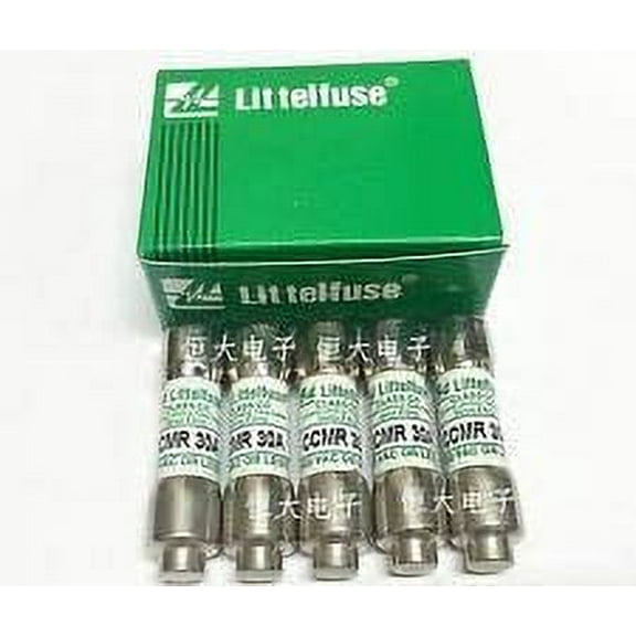 LITTELFUSE CCMR-30 or CCMR030, 30 Amp (30A) 600V Midget, Time Delay, Current Limiting Class CC Rejection Cartridge Fuses CCMR30 (pack of 10)