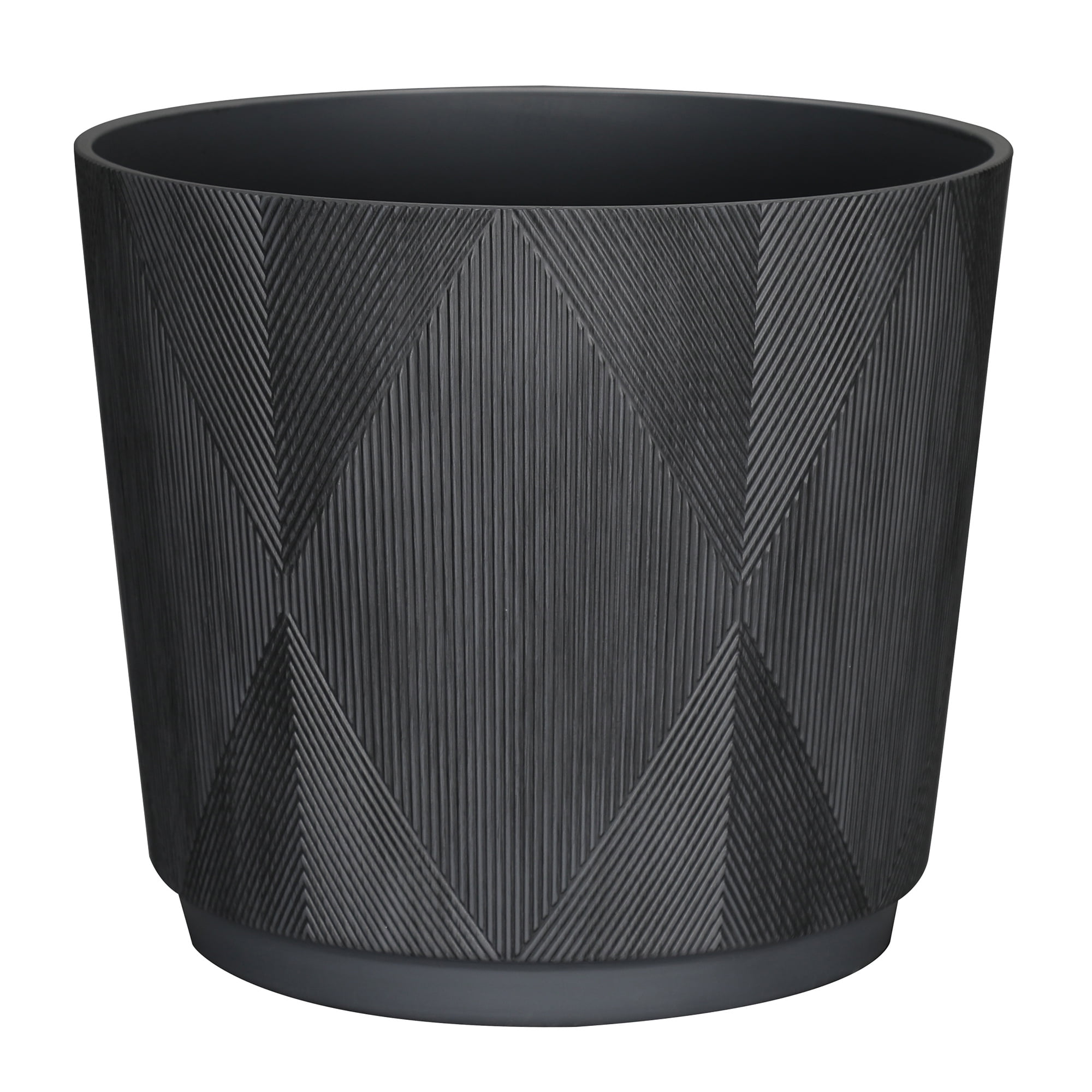 Better Homes & Gardens 16in Cappriccio Resin Planter, Black