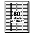 thumbnail image 2 of Avery EcoFriendly Mailing Labels, Inkjet/Laser Printers, 0.5 x 1.75, White, 80/Sheet, 100 Sheets/Pack (48467), 2 of 4