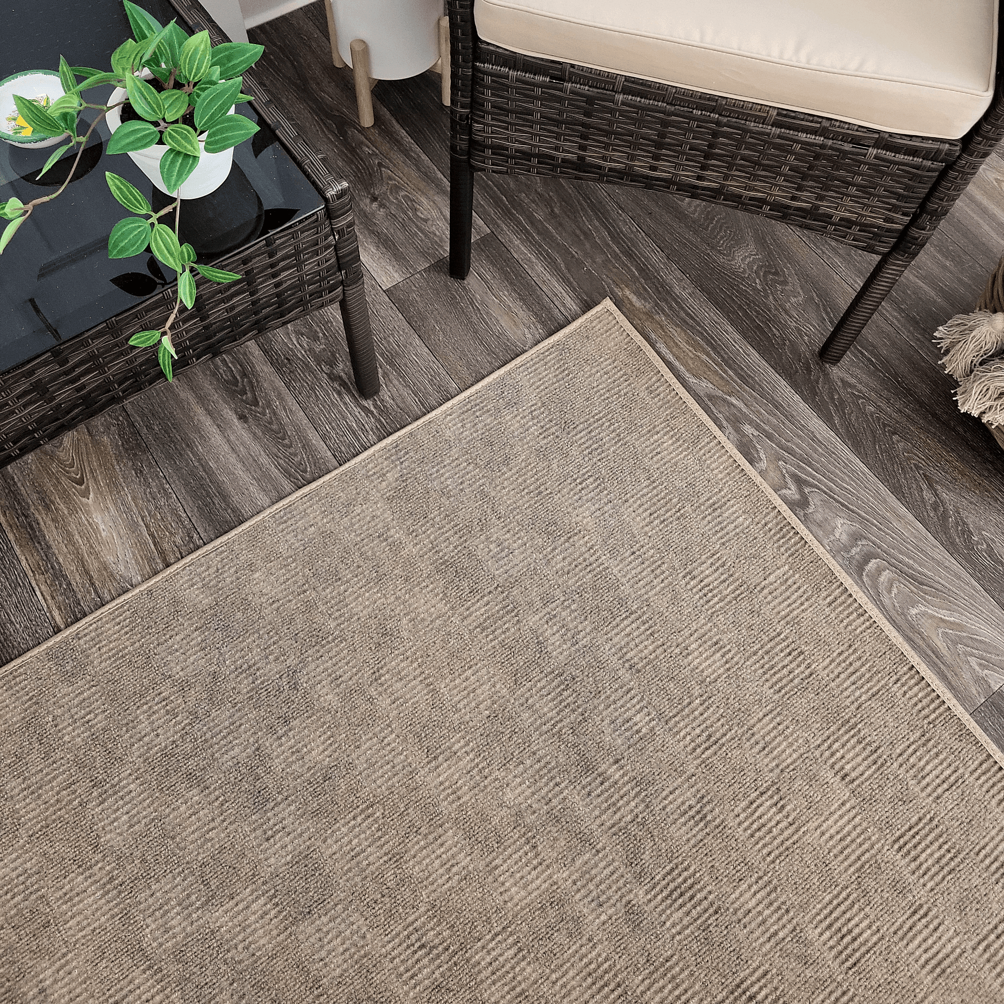 Koeckritz Rugs 8'x10' Chestnut Patchwork Indoor/Outdoor Rug Soft, Durable & Easy to Clean