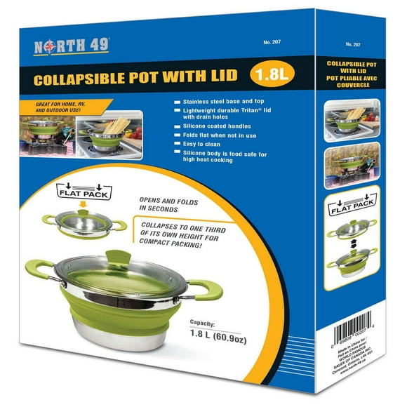 World Famous Collapsible Camping Pot with Lid - Medium